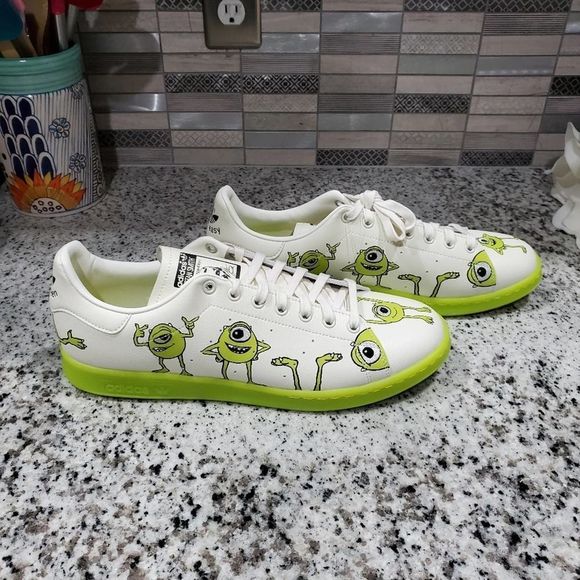 adidas Other - Adidas Stan Smith Mike Wazowski Monster's Inc tennis shoes men's size 12.5 new!!